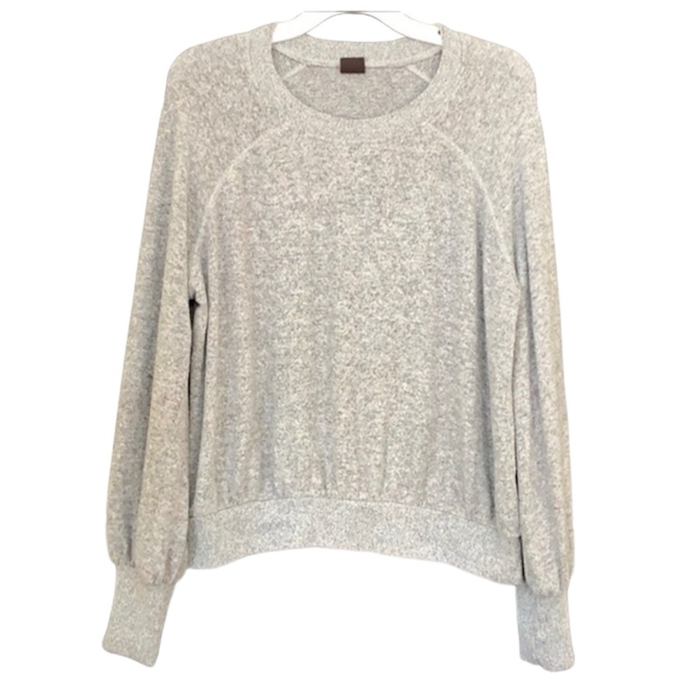 Free Press Gray Pullover Long Sleeve Lounge Top